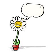 cartoon talking flower N2