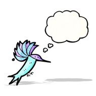 Cartoon Hummingbird N18