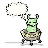 cartoon space alien N49