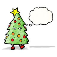christmas tree costume cartoon