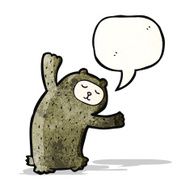 Cartoon funny bear N3
