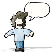 cartoon man with speech bubble N24
