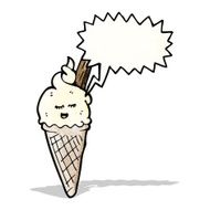 ice cream cone cartoon character N13