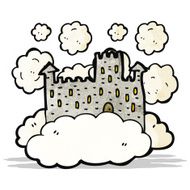 cartoon floating castle N3
