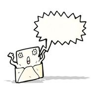 surprise letter cartoon character