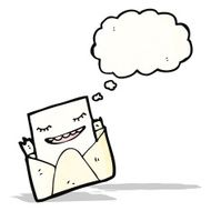 envelope cartoon character