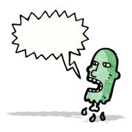 Cartoon Zombie Head N16