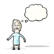 cartoon blond man with mustache