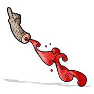 gross severed arm cartoon N4