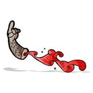 gross severed arm cartoon N6