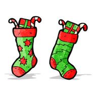 christmas stocking cartoon N4