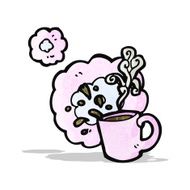 hot coffee cartoon