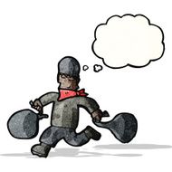 Cartoon Bank Robber N12