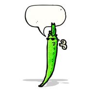 cartoon chili pepper N11