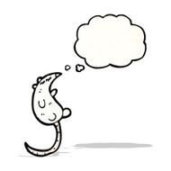white mouse with thought bubble N3