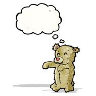 teddy bear with thought bubble