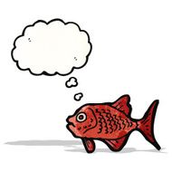 cartoon red fish