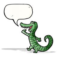 grinning crocodile cartoon