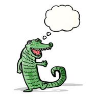 Happy crocodile cartoon N3