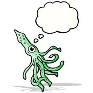 Giant Squid Cartoon N2