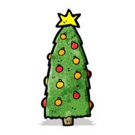 Cartoon Christmas Tree N45