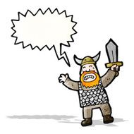 shouting viking cartoon N2