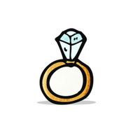 huge diamond ring cartoon N2