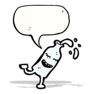 milk bottle cartoon character N3