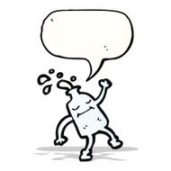 milk bottle cartoon character N4