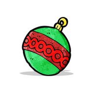 Cartoon Christmas Bauble N66