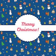 Vector christmas and new year seamless pattern N4