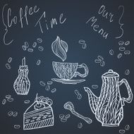 Coffee time set card