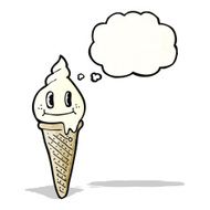 cartoon ice cream cone character N3