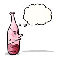 cartoon wine bottle N22