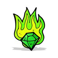 cartoon magic gem