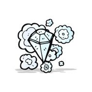 huge diamond cartoon