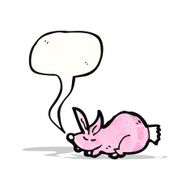 little pink rabbit cartoon