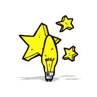 cartoon electric light bulb symbol N2