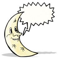 cartoon moon character