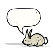 sleeping rabbit cartoon