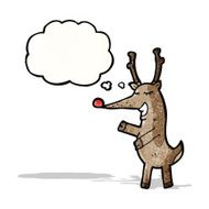 happy cartoon reindeer N2