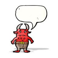 cartoon little devil N57
