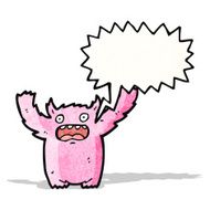 scared monster cartoon