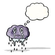 Cartoon Rain Cloud N21
