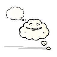 happy cartoon cloud N10