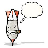 cartoon bomb with cigar