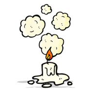 Cartoon Melting Candle N2