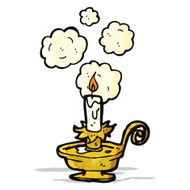 cartoon antique candleholder N4