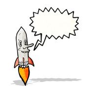 Cartoon Rocket N37