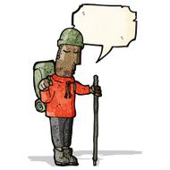 Cartoon Hiker N11